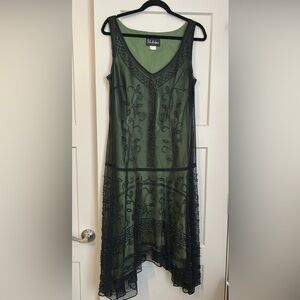 Elegant Black Beaded Dress